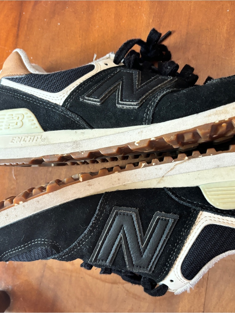 New Balance Women’s Black Suede Athletic Sneakers